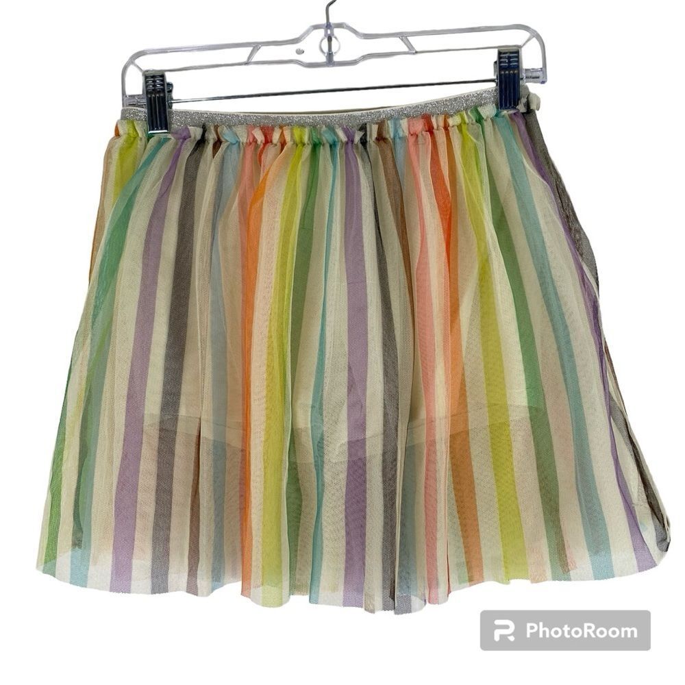 Target Rainbow Pride Tulle Skirt Skort Glitter Waistband XL 14